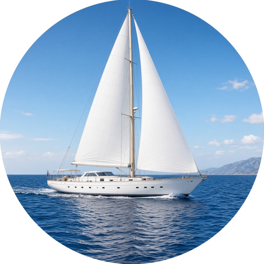 Luxury sailing yacht